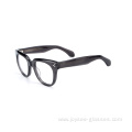 Factory Price Luxury Big Lenses Full Rim Acetate Spectacles For Unisex